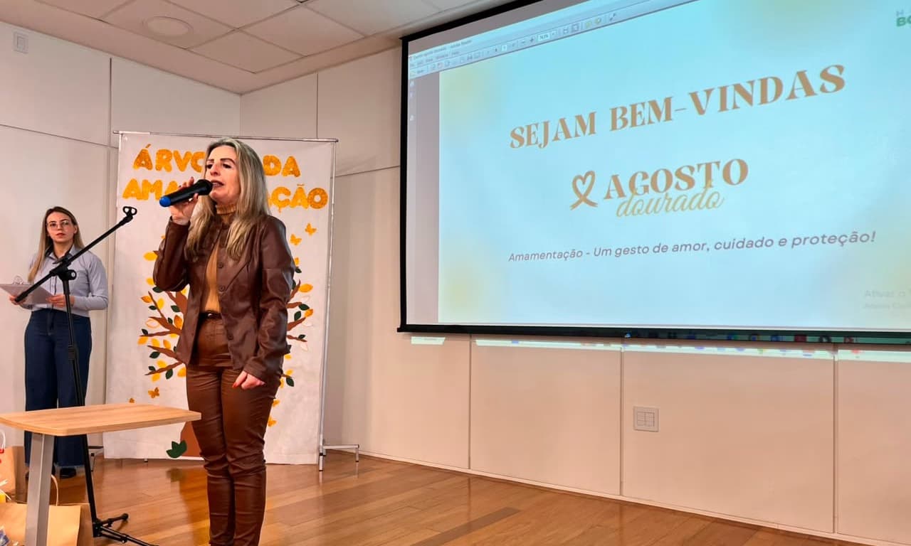 Hospital Bom Pastor de Santo Augusto realiza evento do Agosto Dourado com foco na importância da amamentação