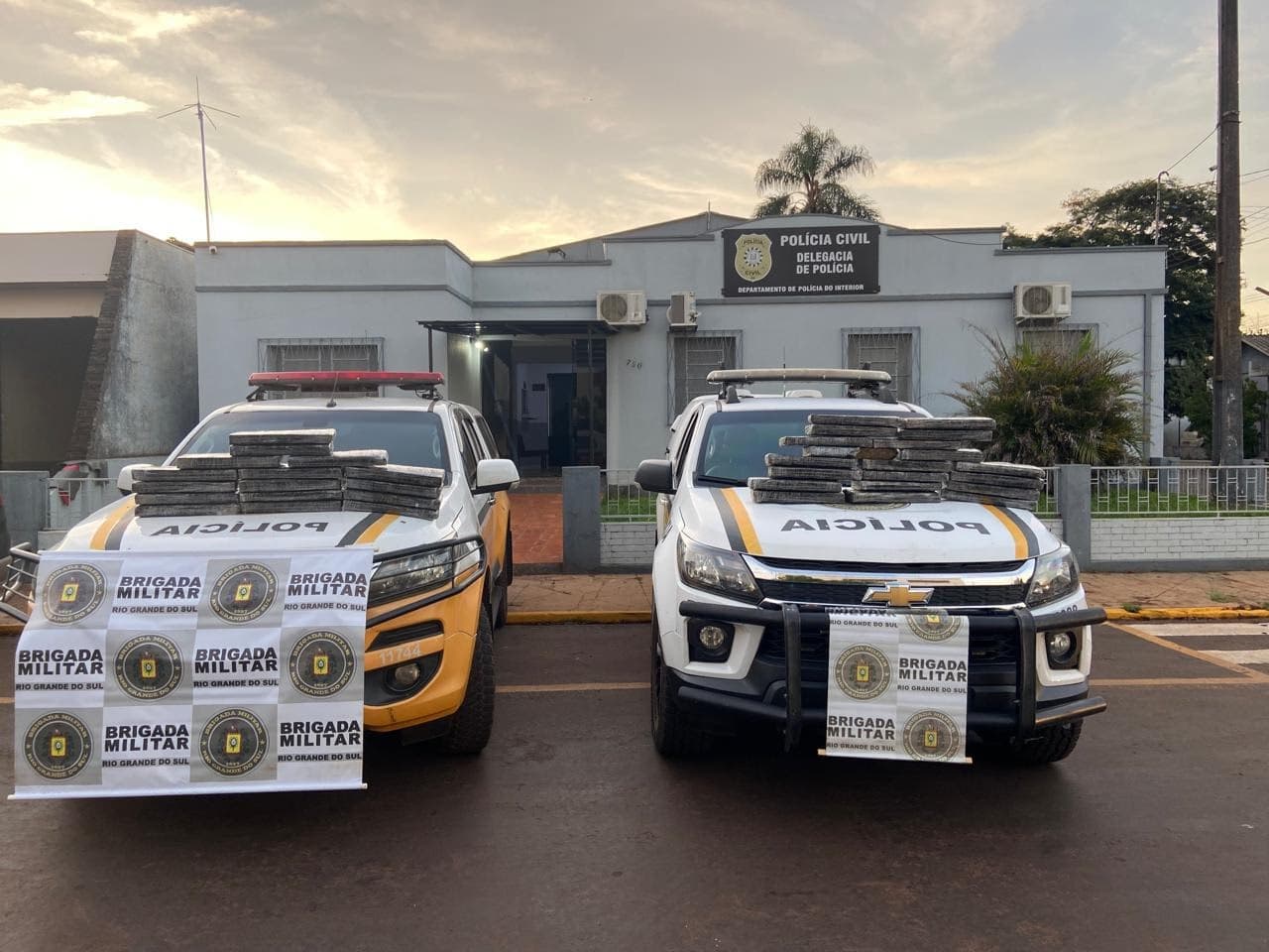 Grande apreensão de drogas é registrada em Santo Augusto após perseguição de mais de 30 km