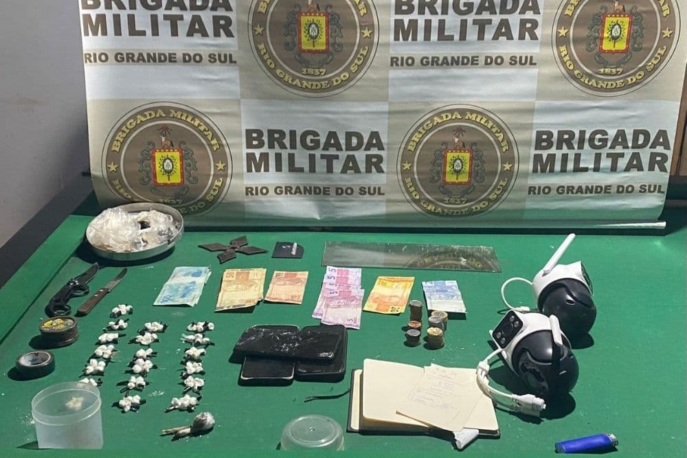 Brigada Militar prende três pessoas por tráfico de drogas em Santo Augusto