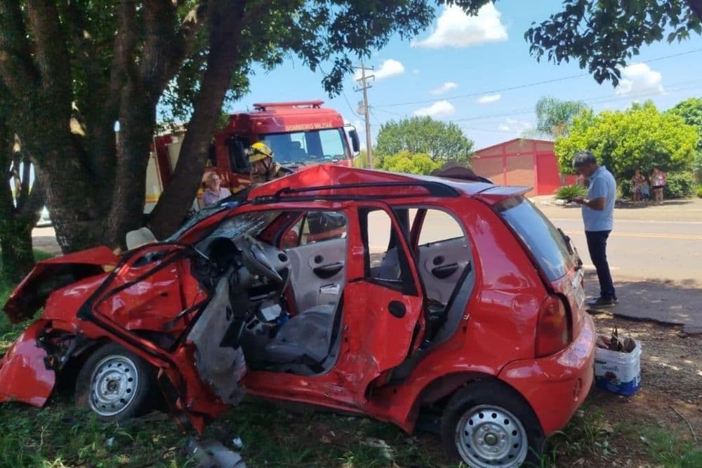 Acidente na BR-472 em Santa Rosa deixa um morto e quatro feridos