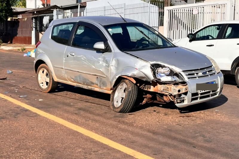 Colisão entre dois carros é registrada no início da manhã em Santo Augusto