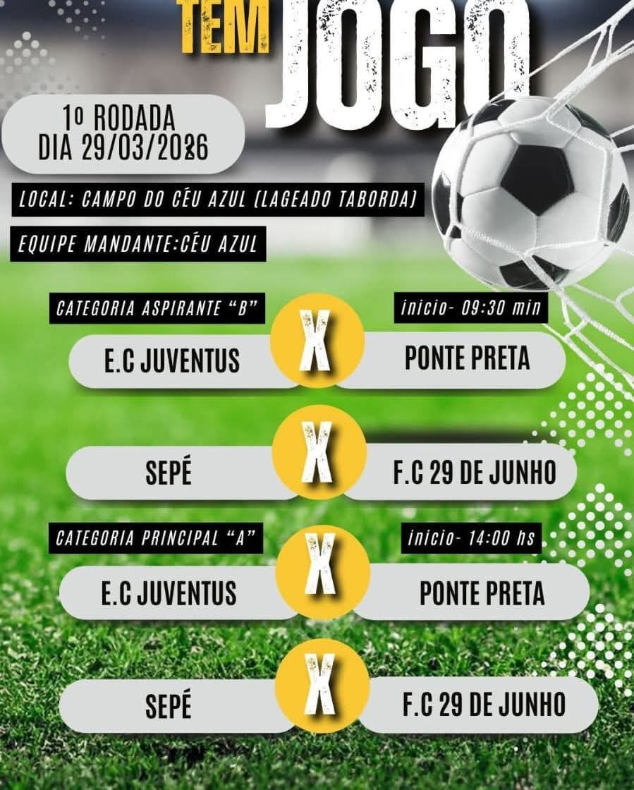 Campeonato Municipal de Futebol Sete começa neste domingo em São Martinho