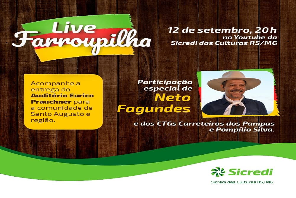 Sicredi realiza Live Farroupilha neste sábado