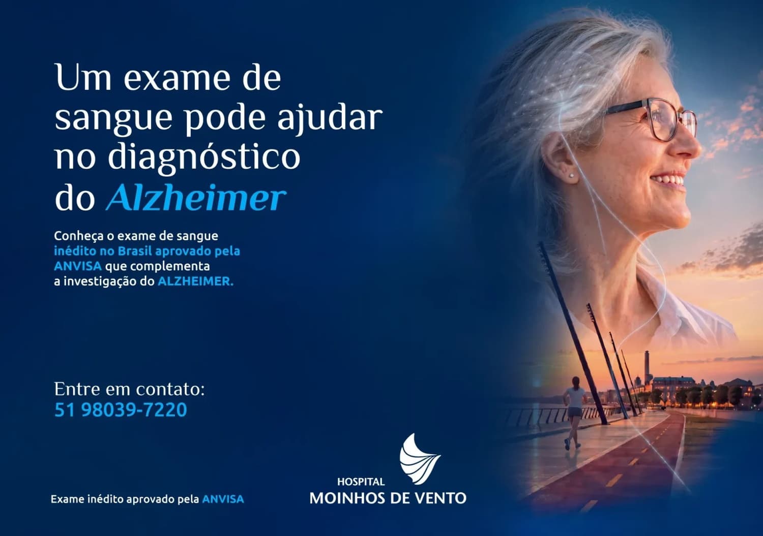 Hospital Moinhos de Vento é o primeiro do país a disponibilizar exame de sangue para a investigação do Alzheimer
