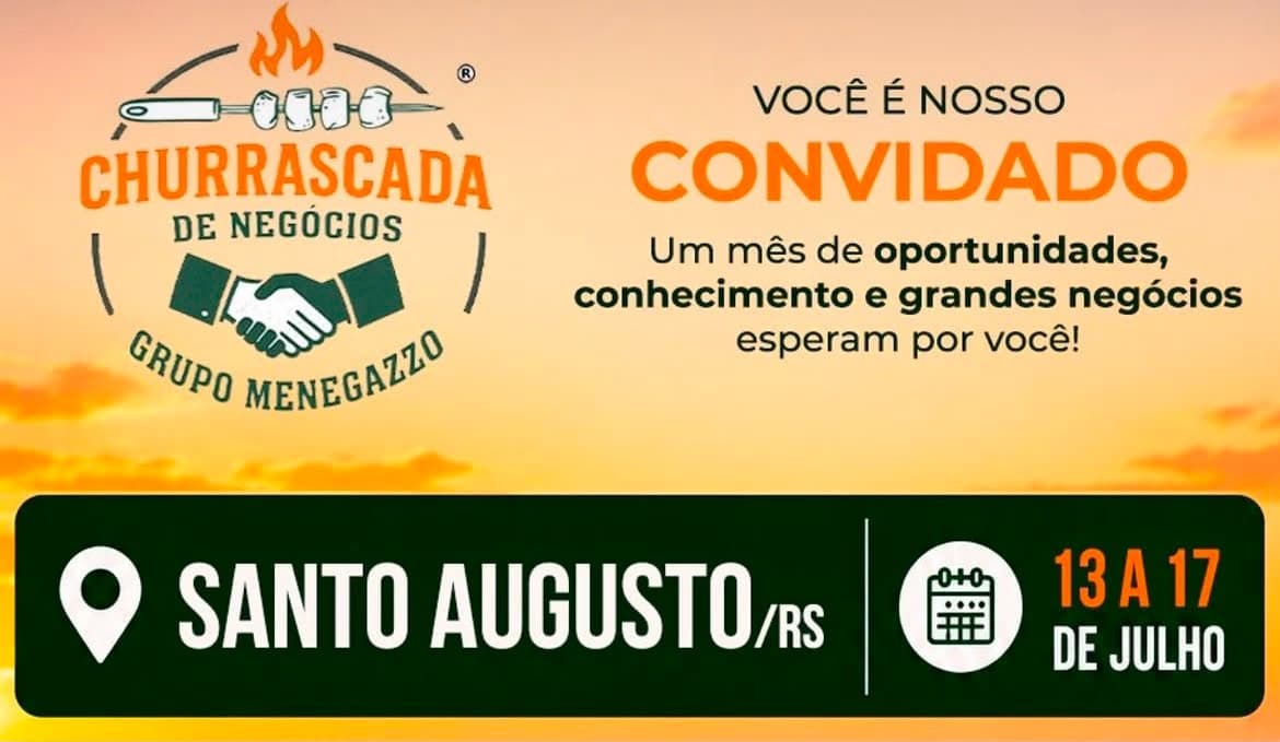 Churrascada de Negócios da Stara Menegazzo movimenta Santo Augusto nesta quinta e sexta-feira