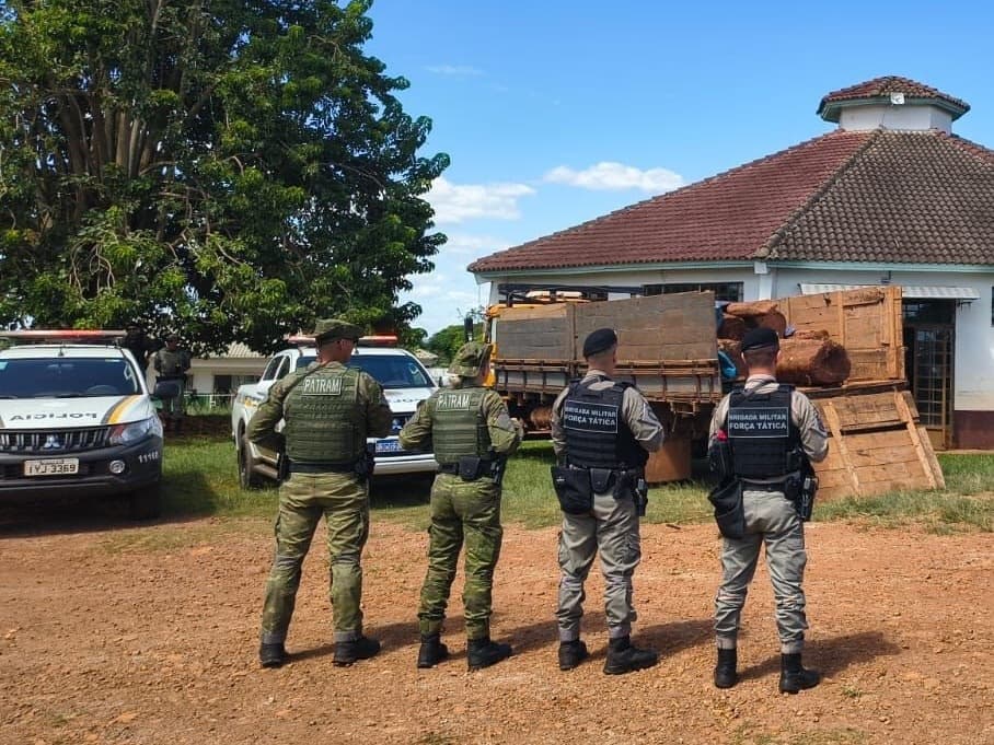 Brigada Militar prende dois indivíduos por extração irregular de madeira nas proximidades da Terra Indígena do Guarita