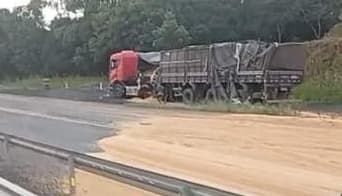 Colisão entre dois caminhões deixa um morto na BR 386 em Soledade