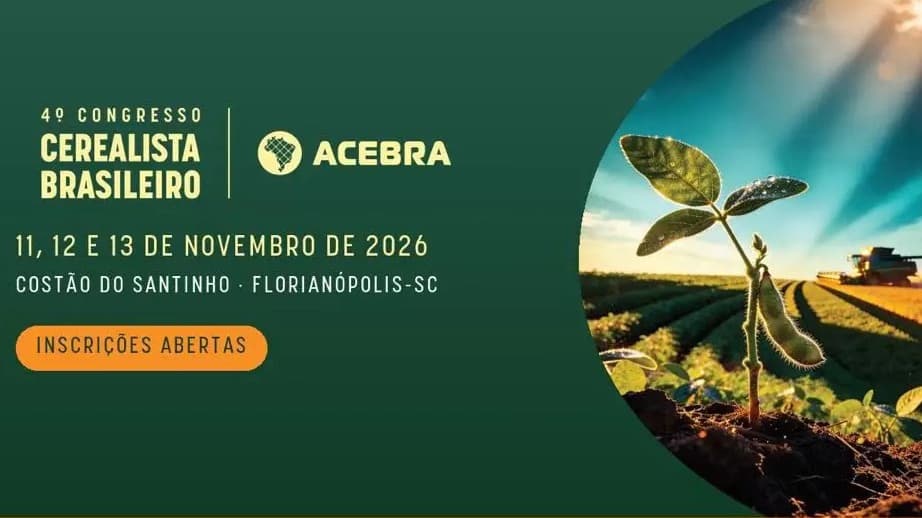 4º Congresso Cerealista Brasileiro reunirá mais de 50 participantes em debates sobre o futuro do agronegócio
