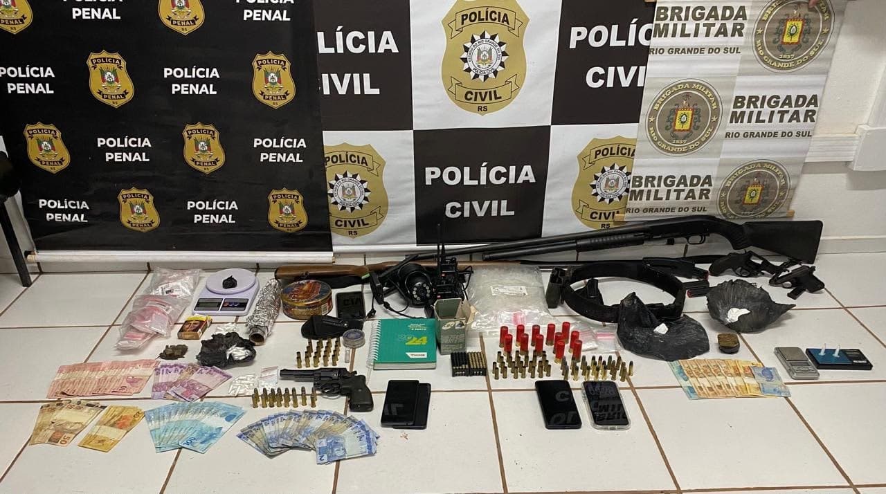 Operação conjunta entre Polícia Civil, Brigada Militar e Susepe realizam prisões em Santo Augusto e São Martinho