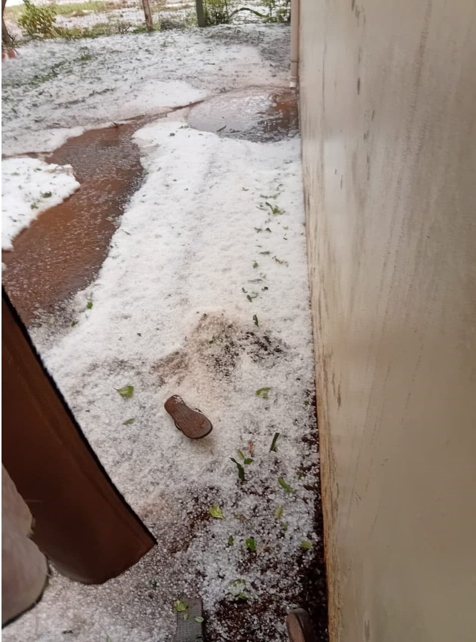 Granizo provoca prejuízos e suspensão das aulas no interior de Barra do Guarita